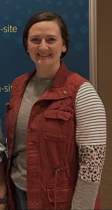 Stephanie smiling during the beginning of her first-time surrogacy journey with Pathways To Parenthood