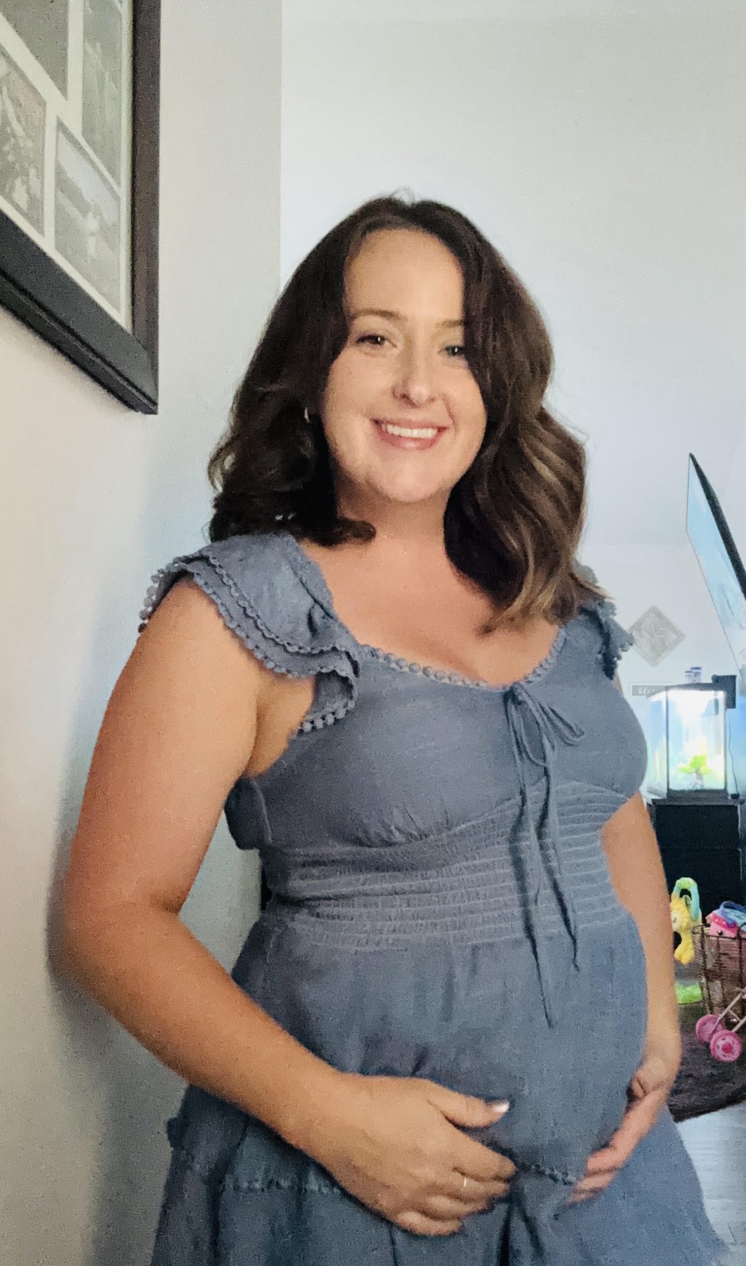 Jenna during her second surrogacy journey with Pathways To Parenthood.